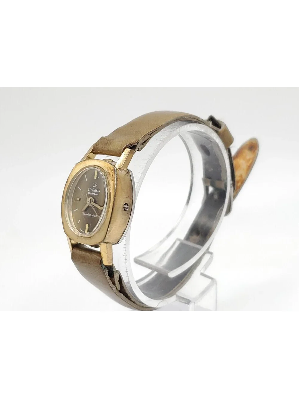 Vintage Stellaris Electronic Transistorized Womens Watch For Parts Or Repair